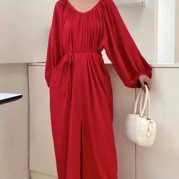 Элегантные нежные платья с рукавами-фонариками Y2k, стройная талия, кружевное платье для женщин, летнее, средней длины, со сборками, Vestidos Mujer One Size чёрный