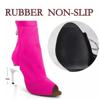 Элегантные новейшие женские сексуальные ботинки для латинских танцев, туфли на высоком каблуке-шпильке, Zapatillas, женская обувь на каблуке для латинских танцев, женская обувь для бальных танцев 35