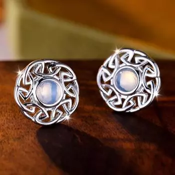Элегантные ретро серебряные полые круглые серьги-гвоздики для женщин и девочек винтажные украшения для ушей подарок на вечеринку серебряный