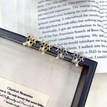 Элегантные серьги-бабочки в балетном стиле для женщин Ballet Shoes Earrings серебряный