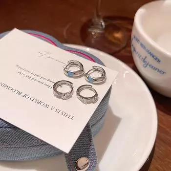 «Элегантные серьги-бантики в стиле «Темперамент»: Свежее, универсальное и роскошное заявление для женщин». E6304 серебряный