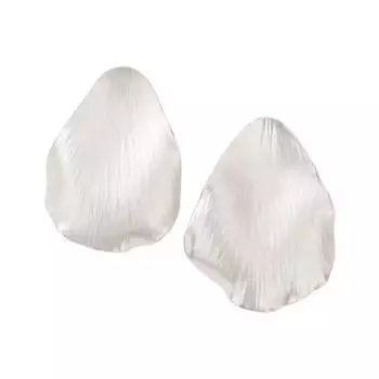 Элегантные серьги-дуги в виде лепестков: Художественная легкая роскошь для женщин