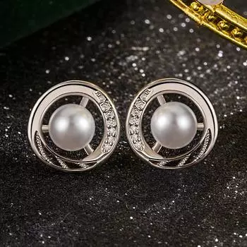 Элегантные серьги-гвоздики с волнистыми бусинами «Темперамент», простые и высококачественные атмосферные серьги, украшения для ушей