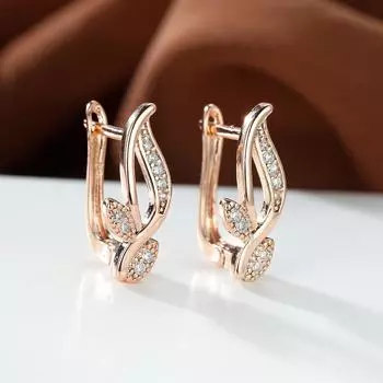 Элегантные серьги-капли цвета золота, серебра и розового золота в виде листьев для женщин, вечерние серьги для банкета, подарки на день матери золотой