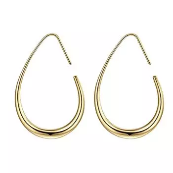 Элегантные серьги-капли Ювелирные изделия Изящные серьги-капли Аксессуар Модные серьги Украшение для встреч золотой