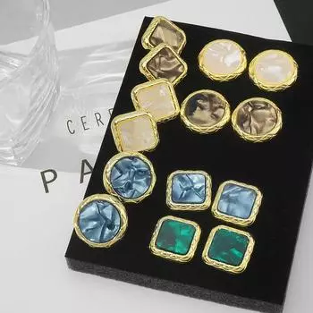 Элегантные серьги-подвески, модные золотые круглые массивные серьги для женщин 14235