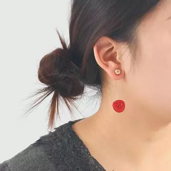 Элегантные серьги с бриллиантами Cherry Blossom для женщин красный