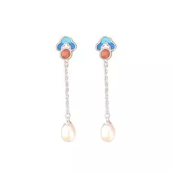 Элегантные серьги с кисточками в виде облаков в национальном стиле в год зодиака, высококачественные ретро-серьги