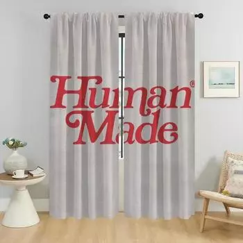 Элегантные шторы для комнаты, 2 шт., H-human Mades, украшения на Хэллоуин, затемняющие шторы для камеры, занавески для гостиной, детские шторы W50xH70cmx2pcs