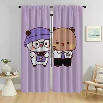 Элегантные шторы для комнаты Bubu и Dudu, затемняющие шторы для камеры, 2-панельные шторы для домашнего интерьера, оттенки для гостиной W50xH70cmx2pcs-CL