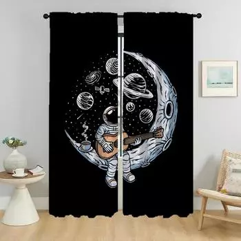 Элегантные шторы для комнаты, картонные шторы для камеры, затемняющие шторы для комнаты, 2-панельные перегородки, домашние шторы для интерьера W50xH70cmx2pcs