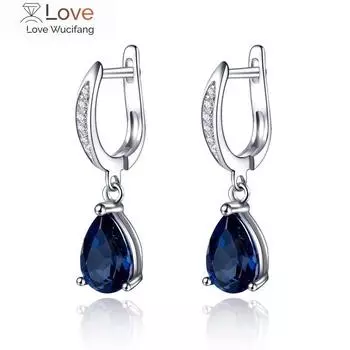 Элегантные синие кубические циркониевые серьги-подвески для женщин, высококачественный подарок на годовщину, классические украшения для банкета и вечеринки