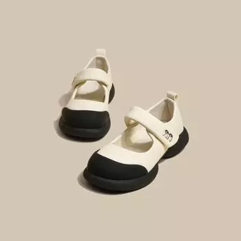 Элегантные темпераментные туфли Мэри Джейн на толстой подошве, женские летние туфли с неглубоким горлом и мягкой подошвой, маленькие парфюмерные туфли с юбкой 35