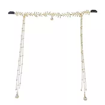 Элегантные тиары в древнем стиле с кисточками Уникальные и элегантные аксессуары для волос с кисточками Красивая повязка на голову для женщин белый