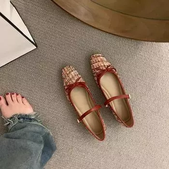 Элегантные туфли-лоферы 2024 Весна Женские однотонные туфли с пряжкой на мягкой подошве Женская мода Круглый носок Бабушкины туфли на плоской подошве Мокасины с бантом 35 абрикосовый