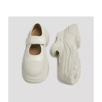 Элегантные туфли Темперамент Женская мода Толстая подошва Туфли Мэри Джейн Женские вечерние туфли Сотня женских одинарных туфель Женские 35 чёрный