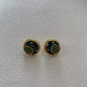 Элегантные высококачественные серьги-гвоздики в литературном и ретро-стиле с бриллиантами, инкрустацией кристаллами, изысканный иностранный стиль и универсальные серьги.