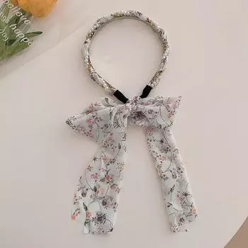 Элегантные жемчужные резинки для волос для женщин, модные резинки для волос с длинным бантом из ленты для девочек, жемчужные плетеные ободки, женские аксессуары для волос