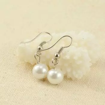 Элегантные женские бусины из искусственного жемчуга, ожерелье, браслет, серьги с крючками, комплект ювелирных изделий для вечеринок