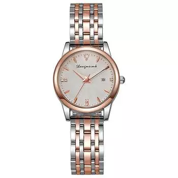 Элегантные женские часы, лучшие модные стили, женские кварцевые наручные часы, новые оригинальные лучшие подарки, часы золотистый