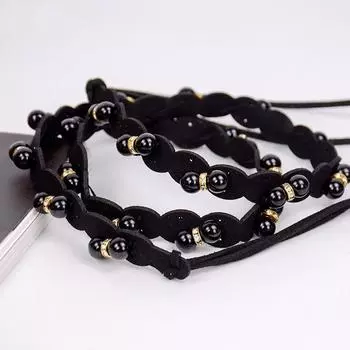 Элегантные женские ремни с жемчужными бусинами, металлические тонкие пояса, тонкие цепочные пояса, декоративные пояса, аксессуары для платьев чёрный