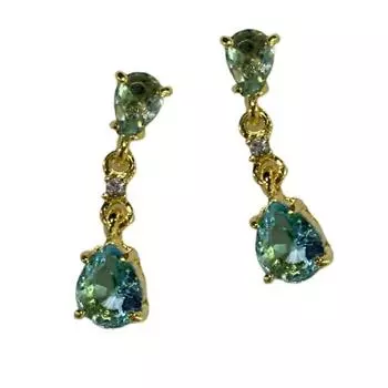 Элегантные женские серьги-капли из искусственного драгоценного камня для невесты, свадебные украшения для помолвки