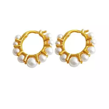 Элегантные женские серьги с жемчужными серьгами