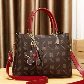 Элегантные женские сумки-мессенджеры с подвеской-цветком, офисные женские сумки-тоут, чистая женская сумка через плечо