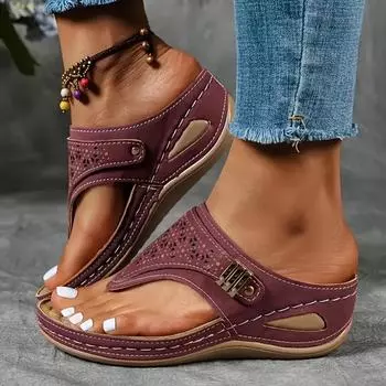 Элегантные женские тапочки-сандалии, удобные, на среднем каблуке, с круглым носком, удобные, очень подходят для повседневной носки 36 темно-синий