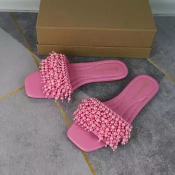 Элегантные женские тапочки, уличные туфли на плоской подошве, уличные женские сандалии, летние женские шлепанцы с перекрученным дизайном, шлепанцы 36 синий