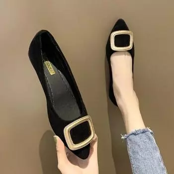Элегантные женские туфли на плоской подошве с низким каблуком, повседневная женская обувь, социальная, популярная, модная, оптовая продажа, последняя, популярная, люксовая марка 35
