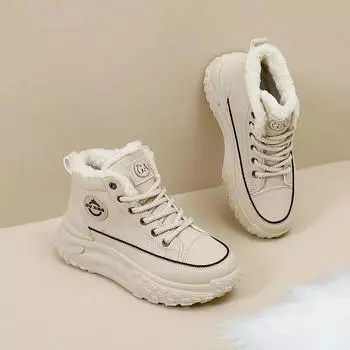 Элегантные женские туфли на среднем каблуке, женские зимние ботинки, серебристые спортивные кроссовки на высокой платформе, со шнуровкой, зима 2024 г. Gyaru 35