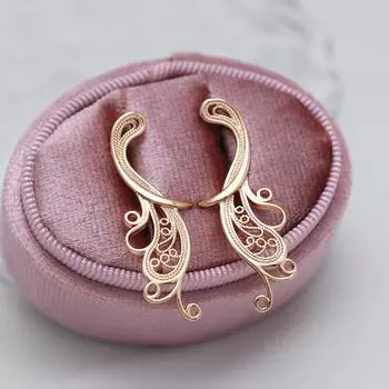 Элегантные золотые глянцевые висячие серьги с геометрической кисточкой для женщин, минималистичные украшения