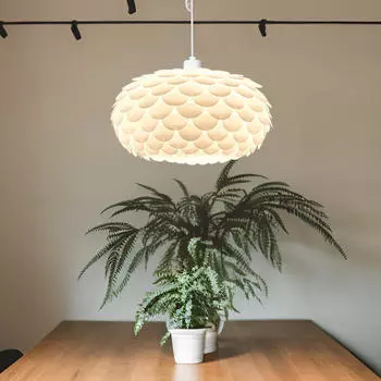 Элегантный абажур для стильного подвесного потолочного светильника или напольного светильника белого цвета 28cm