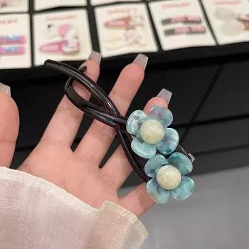 Элегантный акриловый цветок заколка для волос зажим ретро заколка-крутка шпильки заколки для женщин девочек аксессуары для волос конский хвост головной убор аэро