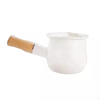 Элегантный эмалированный молочник для изысканных завтраков синий