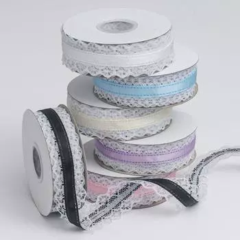 Элегантный бант из полиэстеровой кружевной ленты 3 см, сделанный своими руками, аксессуары для одежды, галстук, декоративная лента, украшение для волос, заколка, лента, украшение для дома 3cm*10 yards