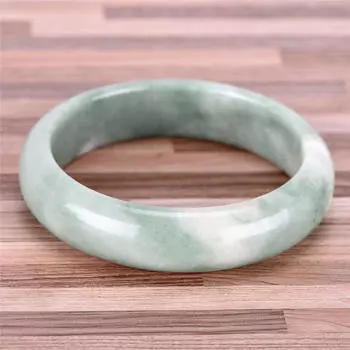 Элегантный браслет из натурального зеленого нефрита с драгоценными камнями, браслет, ювелирные изделия ручной работы зелёный