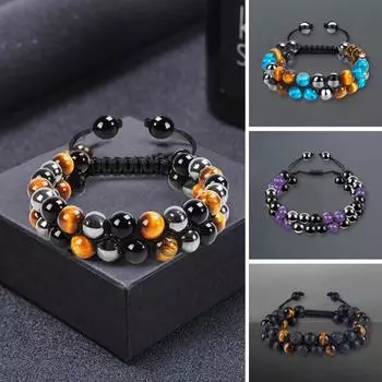 Элегантный браслет из плетеной веревки, индивидуальное украшение жёлтый