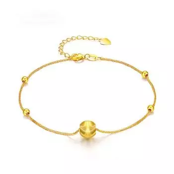 Элегантный браслет с имитацией золотого бисера с текстурой кошачий глаз, Shajin Passepartout Cat Eye Beads Texture Cute Bracelet