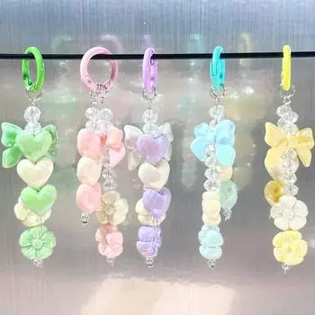 Элегантный брелок ручной работы с бисером, подвеска на цепочку для мобильного телефона, модный ремешок для мобильного телефона, женский шнурок для телефона, ювелирные изделия зелёный