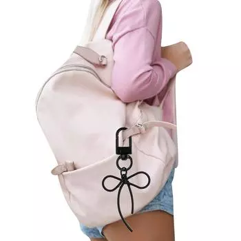 Элегантный брелок-узел с бабочкой, подвеска на сумку, модный сплав, телефонный брелок-подвеска для женщин и студентов светло-фиолетовый