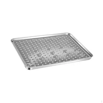 Элегантный чайный сервиз с подносом из нержавеющей стали 23.5x17.5x2.5cm