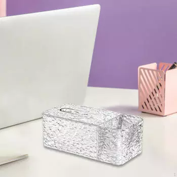 Элегантный чехол для коробки с салфетками для ванной и кухни Freestanding Clear