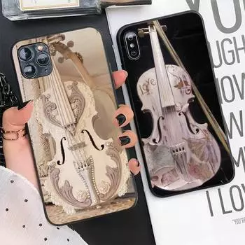Элегантный чехол для телефона с музыкальным инструментом для iPhone 11 12 13 14 Pro Max 7 8 Plus X Xr Xs Max Se 2020 Mini Case iphone 12