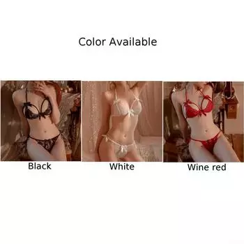 Элегантный черный кружевной бюстгальтер и трусики комплект женского нижнего белья сексуальное женское белье 2 шт.