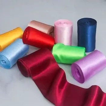 Элегантный чистый цвет бутадиен-атласная ткань лента DIY головной убор ручной работы головной убор обувь цветок шляпа цветок одежда перчатки рукава бант аксессуары 4cm*20m