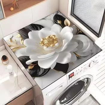 Элегантный цветочный пылезащитный и быстросохнущий чехол для холодильника и стиральной машины 30x40 cm