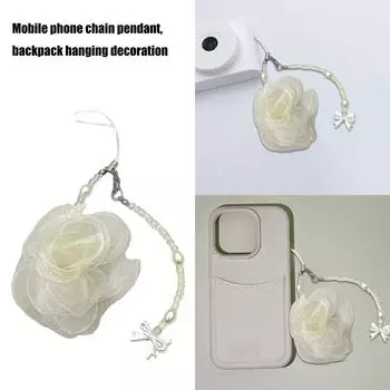Элегантный цветок камелии телефонный брелок изготовленный из смолы камелия телефонный кулон уникальный подвесной брелок для женщин аксессуары
