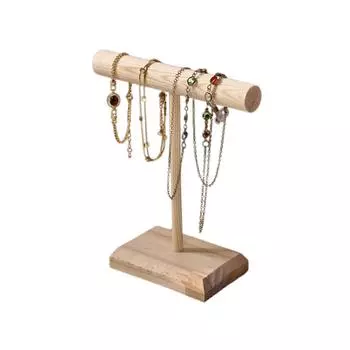 Элегантный деревянный держатель для браслетов и браслетов с деревянным основанием Стильная стойка для ювелирных изделий для розничной торговли и домашней организации S